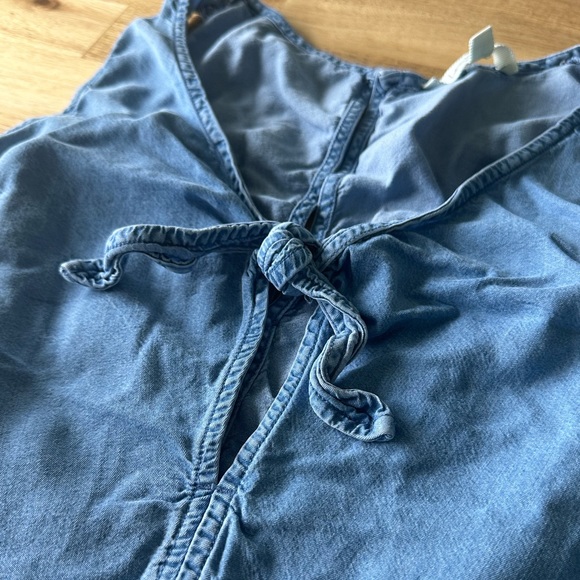 Love Tree Blue Jean romper size Large - Picture 2 of 4